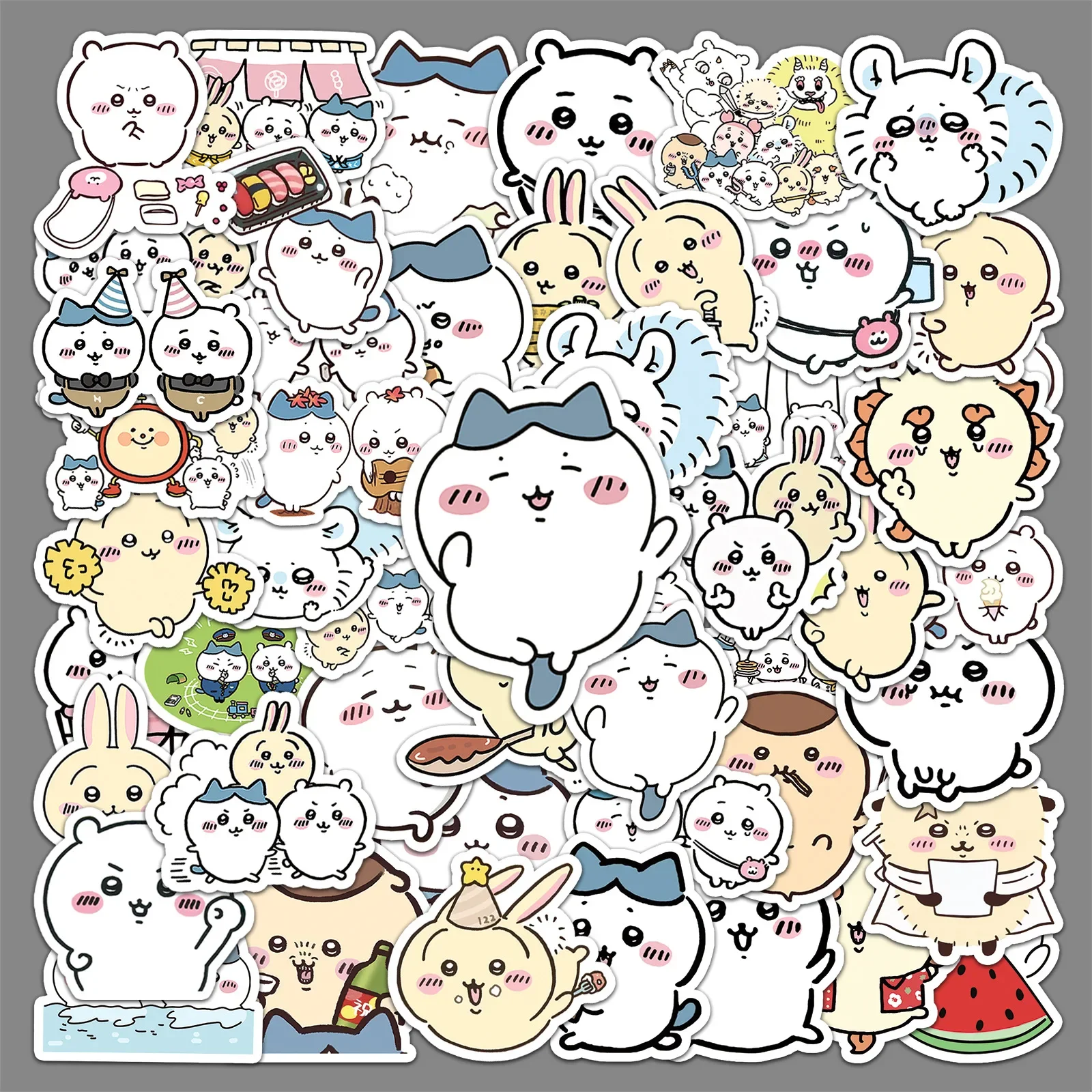 10/30/50PCS Cartoon Adorable Waterproof Stationery Sticker Light Color Series Exclusive Design School Supplies High Quality