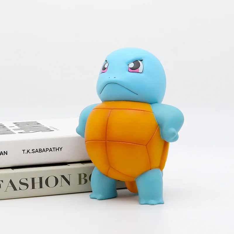 

Kawaii Pokemon Squirtle Charmander Cubone Statue model.High-quality PVC material.Desktop decoration Collection model.toy gift