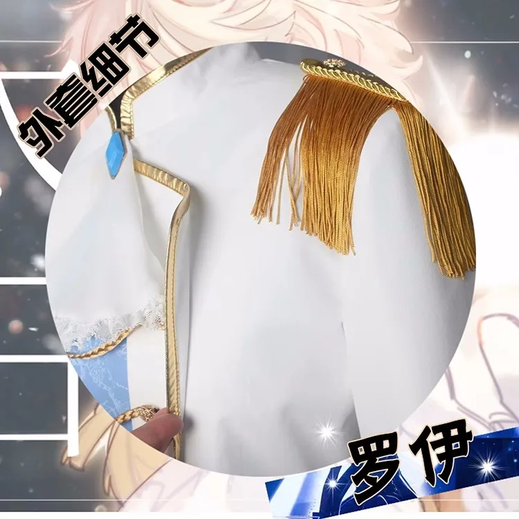 بدلة لعبة COS-HoHo Vtuber Nijisanji Roi زي تنكري رائع وسيم أزياء الهالوين كرنفال حفلة لعب الأدوار