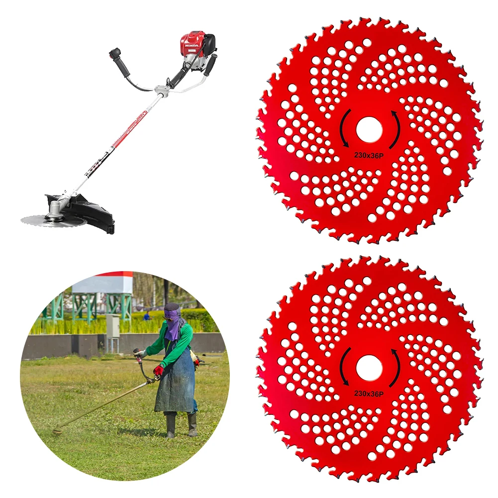 

2 Pcs Weed Eater Blades Replacement 9 Inch 36 T Grass Trimmer Blade Grass Brush Cutter Disc Blade for Cutting Grass Tree Trimmer