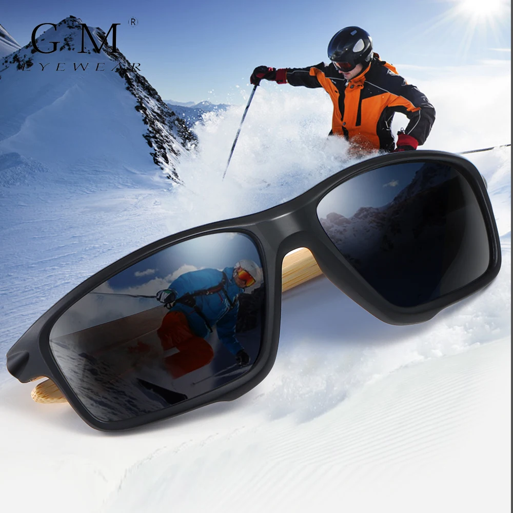 

G M ski goggles Mountain ski goggles snowmobile winter sports goggles snow glasses Bicycle bamboo wooden sunglasses b6001