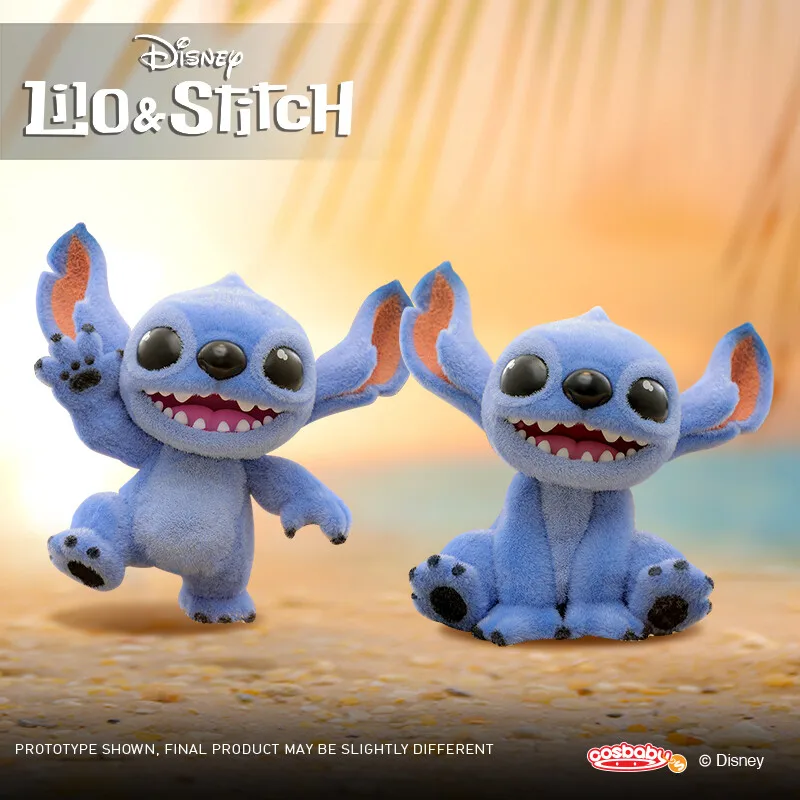 Hottoys Disney Lilo & Stitch Cosbi Mini figura de acción de Anime Cosb1132 1133 Say Hello Sitting Stitch periférico modelos coleccionables