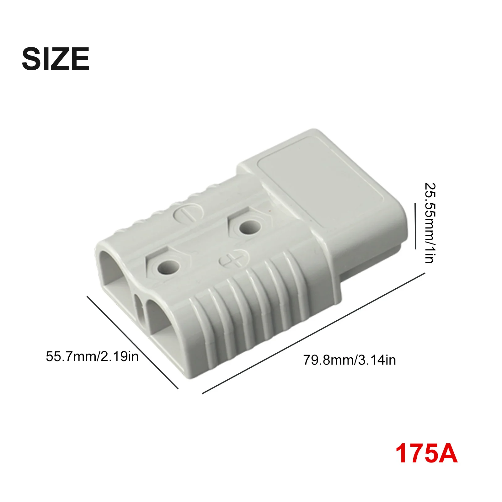 For Battery Connector 0-4AWG 120A 175AMP 2 Sets 600V Copper Silver IP20 UL94-V0 For 12-24V Truck New For Battery