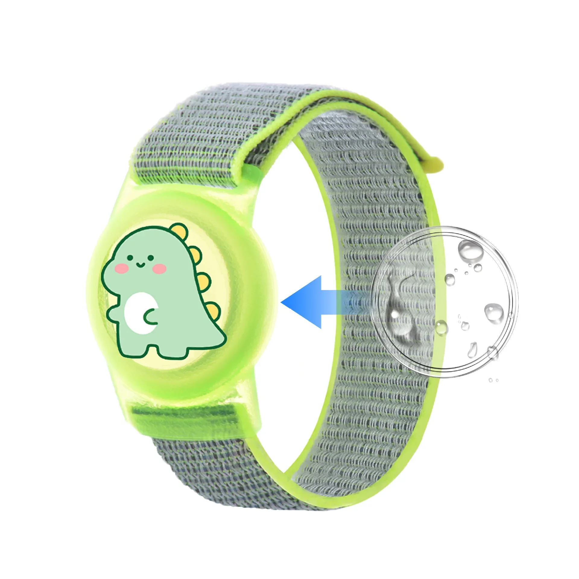 Wasserdichtes Nylon-Armband für Apple AirTags Locator Kinder-Armband Kratzfeste Abdeckung Zubehör für Airtag GPS-Tracker-Halter – Detail 12