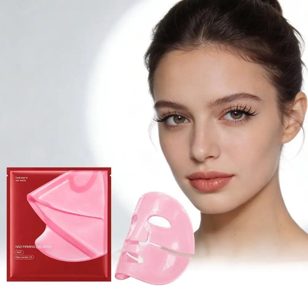 NAD Firming Gel Mask,Hydrating Gel Facial Mask with NAD & 2% Niacinamide, Moisturizing Sheet Mask for Smooth Looking Skin