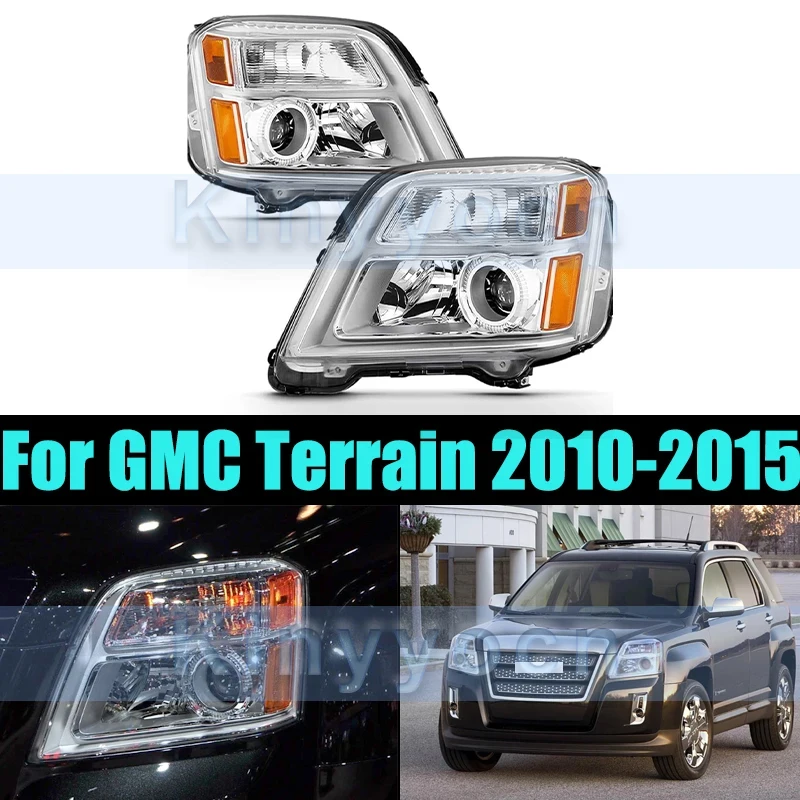 

1 Pair USA Version Front Bumper Headlight Headlamp For GMC Terrain 2010-2015 Head Light Head Lamp