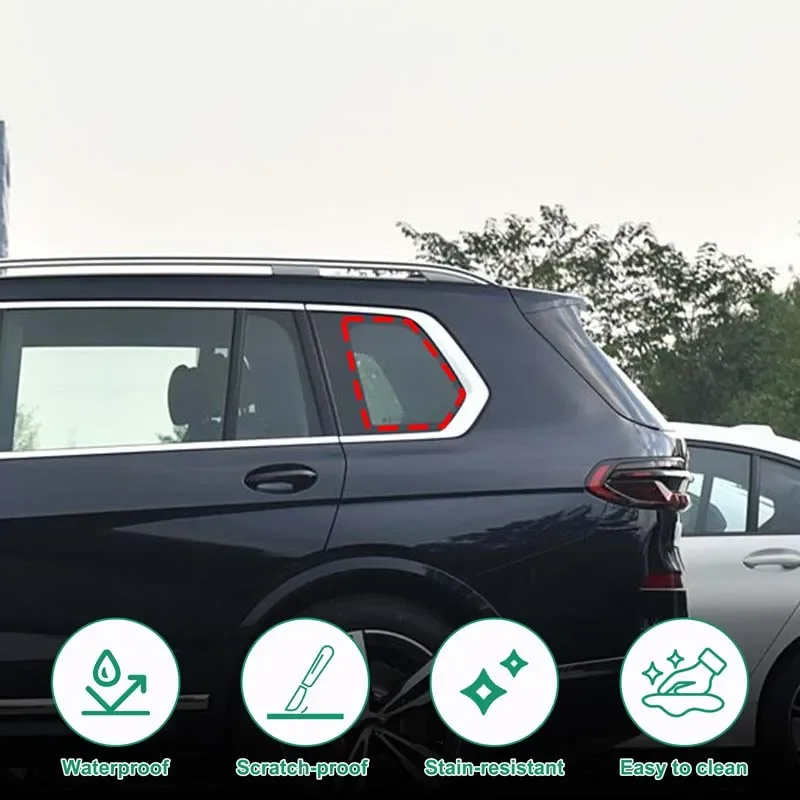 

1Pcs Oxford cloth black For BMW X7 G07 2024 car rear side window tool storage bag organizer bag car modification accessories
