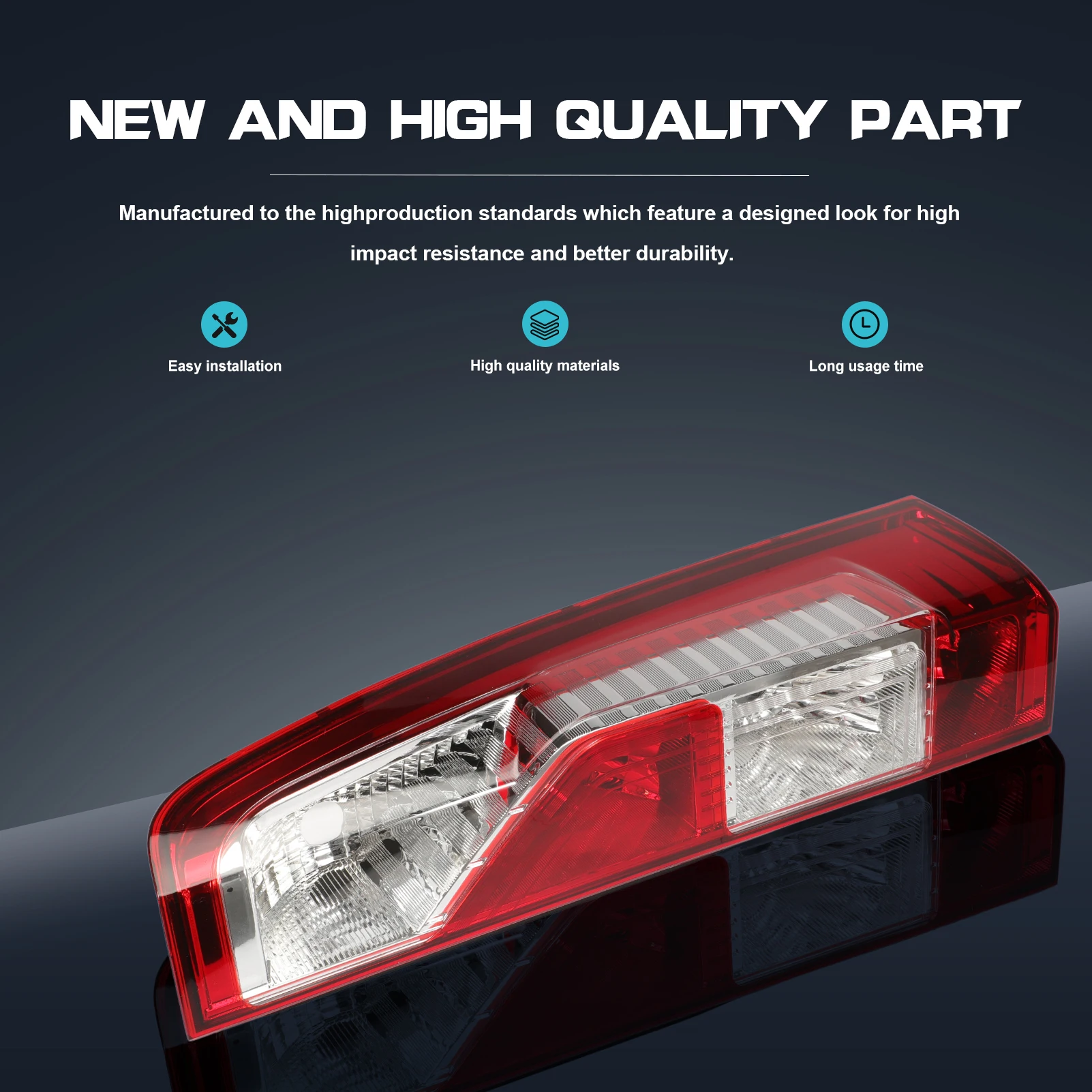 1 Pair Tail Light Cover Without Lamp Holder 93197460 4419378 For Renault Master FV Van JV Bus 2010-2024