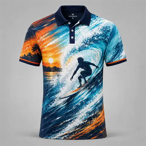 Men Sport‑Themed Full Sublimation Polo Shirt Vibrant Graffiti Sports Graphic Quick Dry Tee For Gym Training Sports Casual Tops