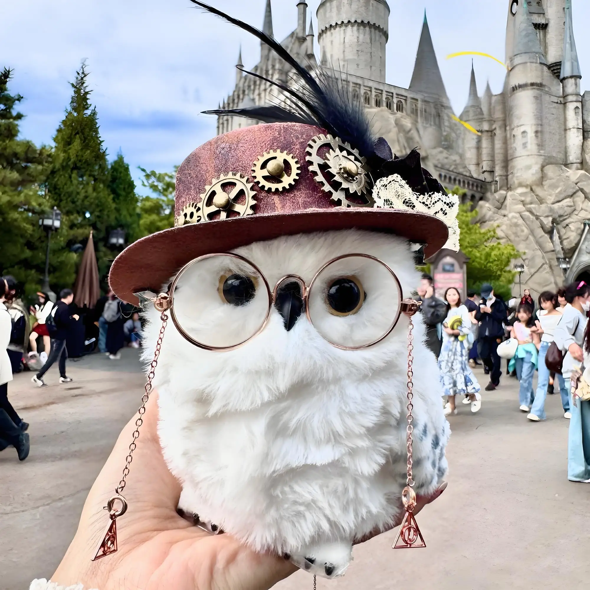 

Beijing Movie Park's Hedwig Owl Station Shoulder Interactive Voice-Activated Snowy Owl Toy