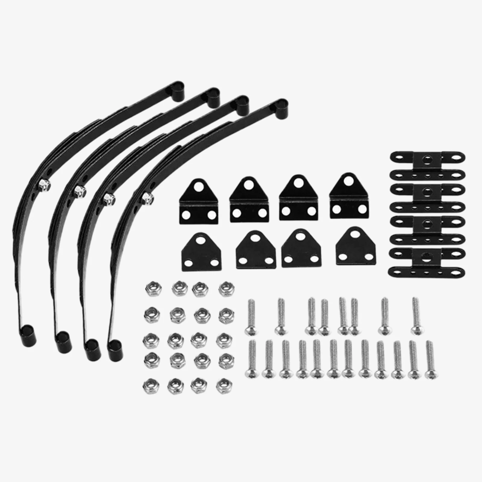1 Set For Tamiya 1/10 RC Car Leaf Springs Damper Kit Chassis Parts For Traxxas Trx4 For Axial SCX10 D90 RC4WD 1/10 RC Car Parts