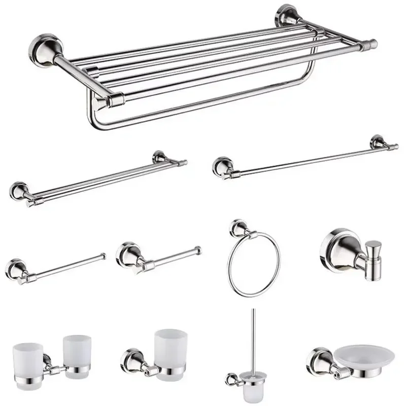 for Towel Rack and Storage Rack Set with Tissue Holder Hardware  Hotel Bathroom