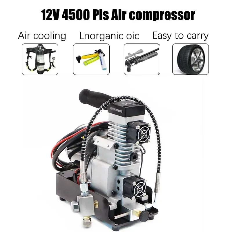 4500psi High Pressure Air Compressor Scuba Diving Mini Pcp Electric Compressor 300bar Pcp Pump for Paintball Fill