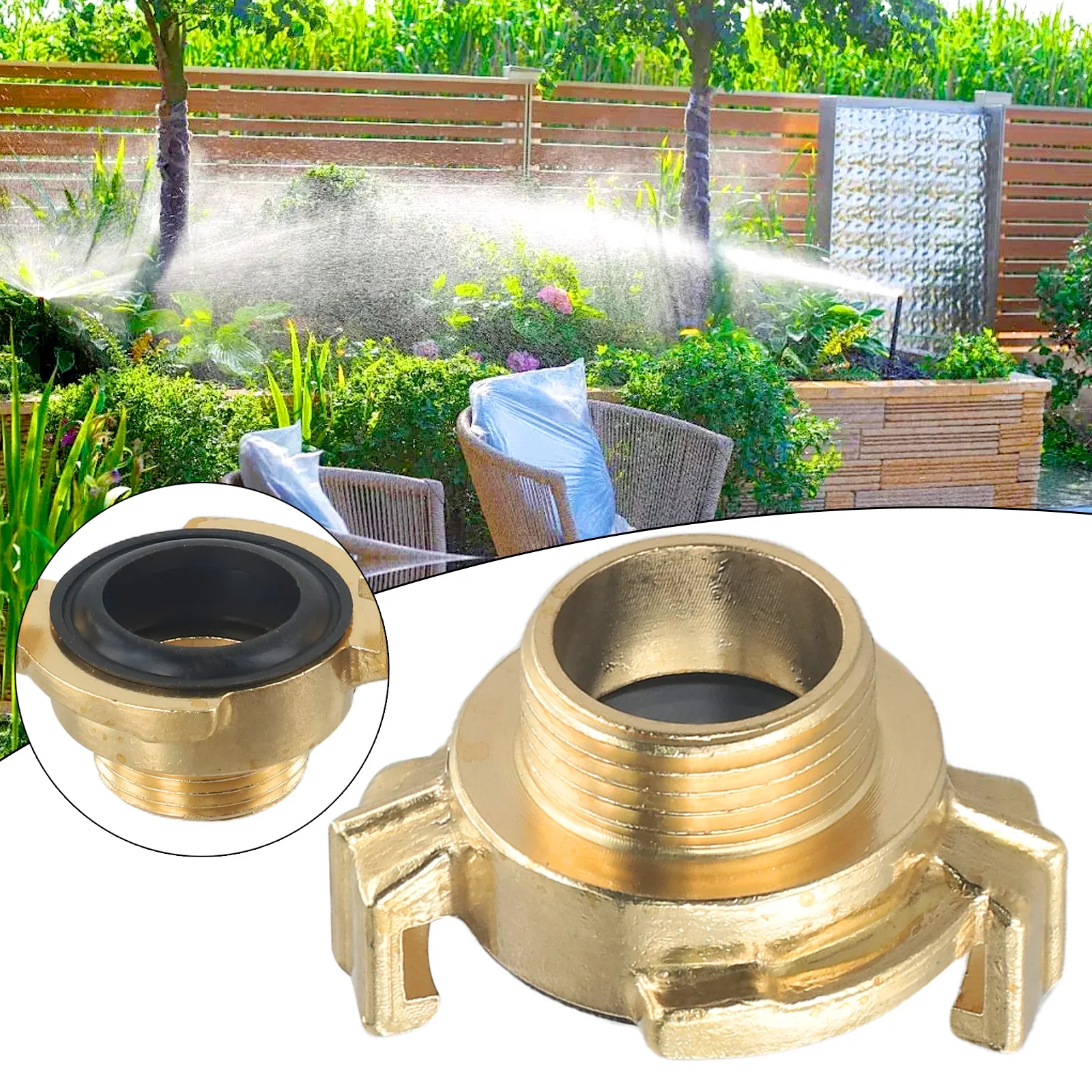 Accessories Water Fitting Claw Couplings DN15 DN25 For Water Hose Watering Equipment Brass Type Quick Connect Tap Connectors