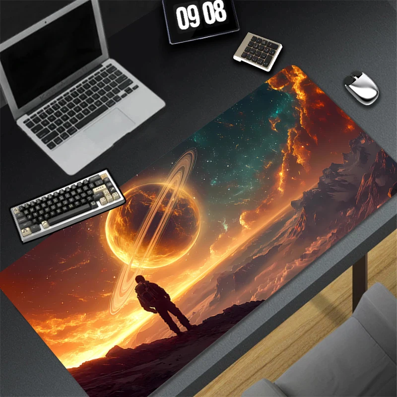 Pattern Game HD Mousepad Pad Rubber Mouse Mat Space Galaxy Desk Gaming Non Slip Table Mat PC Gamer Cabinet Mousepad Keyboard Pad