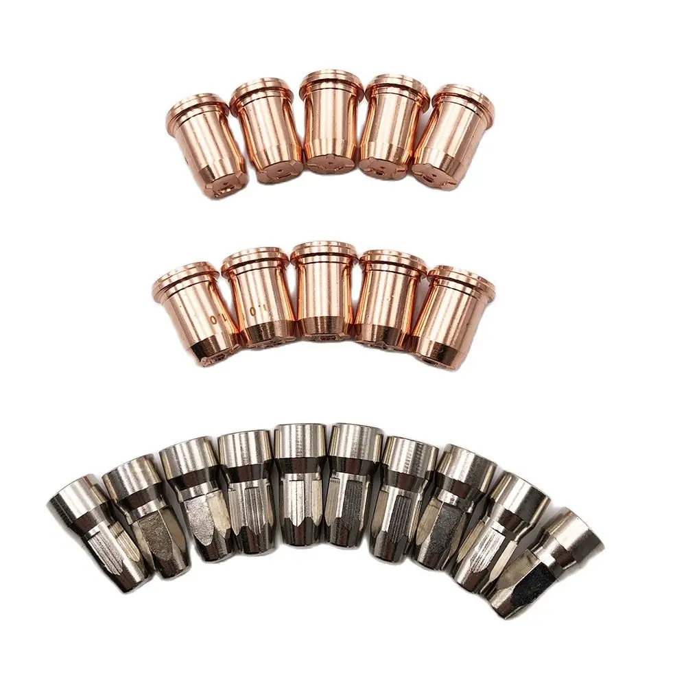 10pcs Electrode PR0117 and 10pcs Nozzle PD0114-10 PD0114-12 For S75 Cutting Torch plasma Cutting Consumables