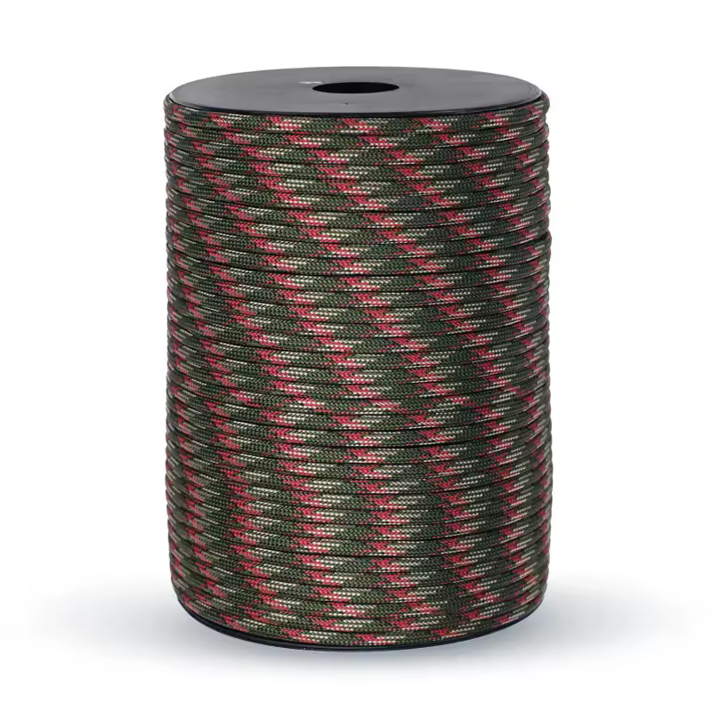 100/50M 550 Military Standard 9-Core Paracord Rope 4mm Outdoor Parachute Cord Survival Umbrella Tent Lanyard Strap Clothesline - Image 10