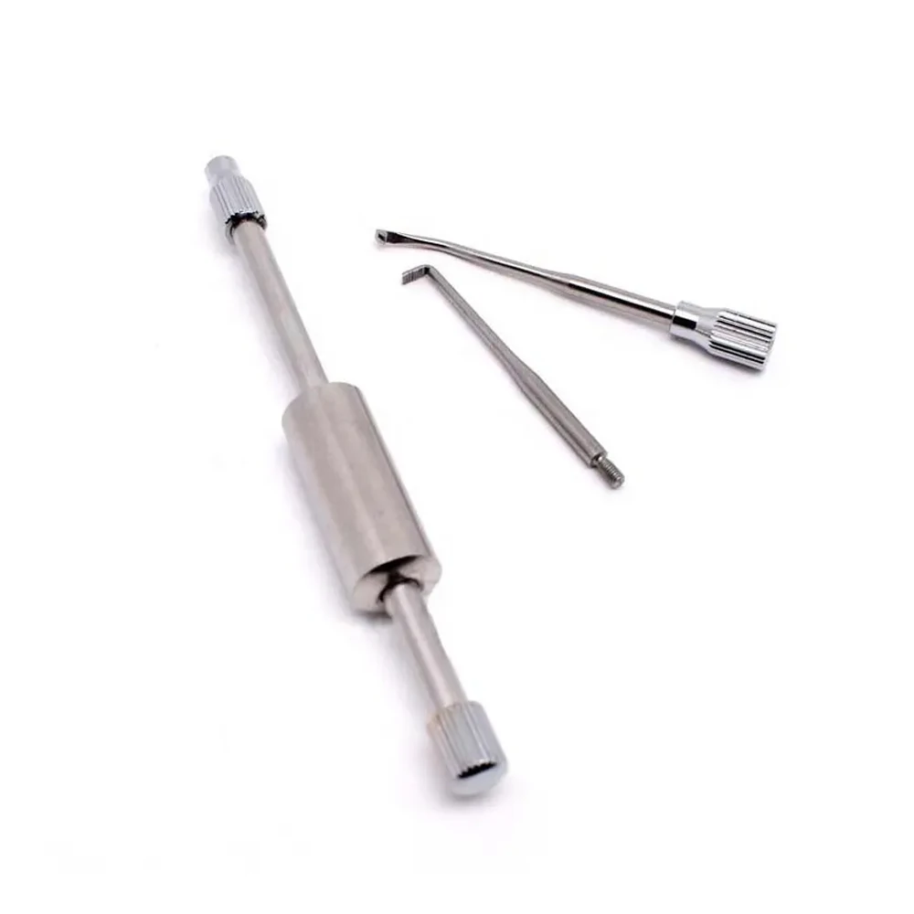 PIORPOY 1 Set Stainless Steel Dental Crown Remover Dentistry Equipment Tool Take Manual Control Crown Products With 2 Tips