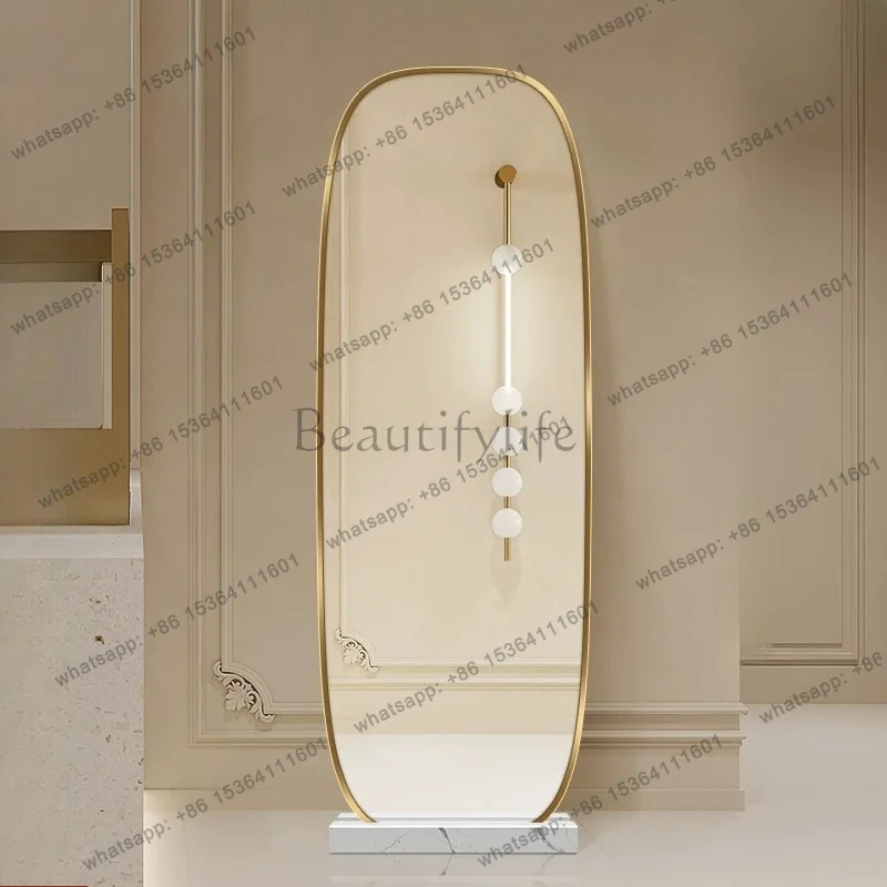LD Full Body Aesthetic Mirror Vintage Nordic Girls Korean Style Makeup Mirror Living Room Decoration Spiegel Wand