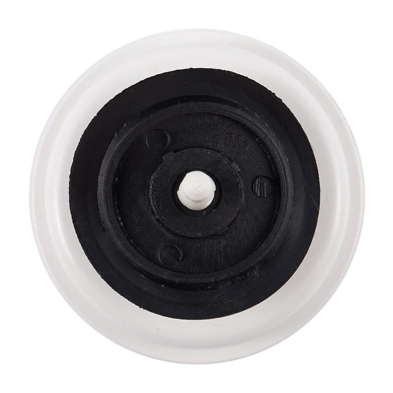 Tapón de residuos de alimentos, colador de drenaje de fregadero con bloqueo giratorio de 3,1 "de diámetro, plástico blanco y negro