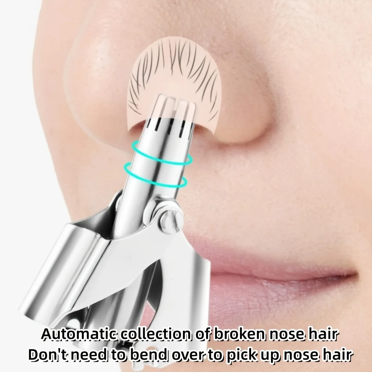 LISI Nose Hair Trimmer for Men Stainless Steel Manual Shaver Suitable for Nose Hair Razor Washable Portable Ear Hair Trimmer