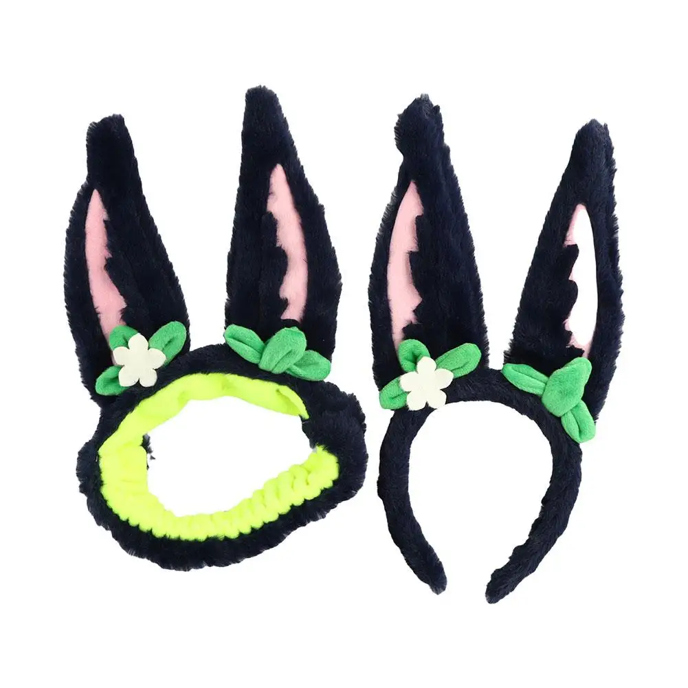 Game Genshin Impact Tighnari Cosplay Elastic Headband Cute Ear Hair Band Girl Hairband Headwear Accessories Gift Plush Hair Hoop