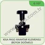 Black single pull key short PASO terminal with G107