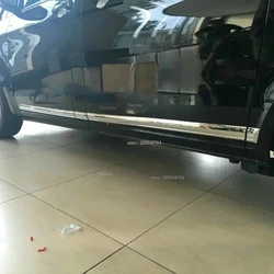 For Mercedes-Benz Vito W447 2016-2020 Car styling detector Stainless Steel chrome Side Door Body Cover trim sticks Strip Molding