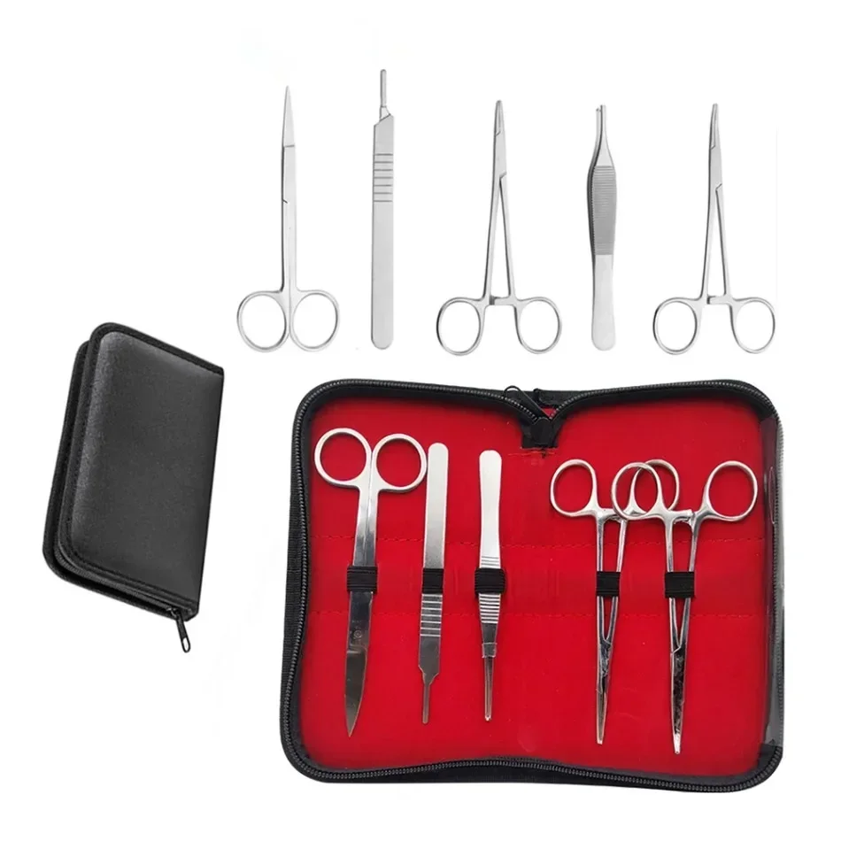 

1Set of Stainless Steel Dental Surgery Tissue Forceps Set Surgical Scissors Oral Surgery Tools Forceps Tooth Extraction Hemostat