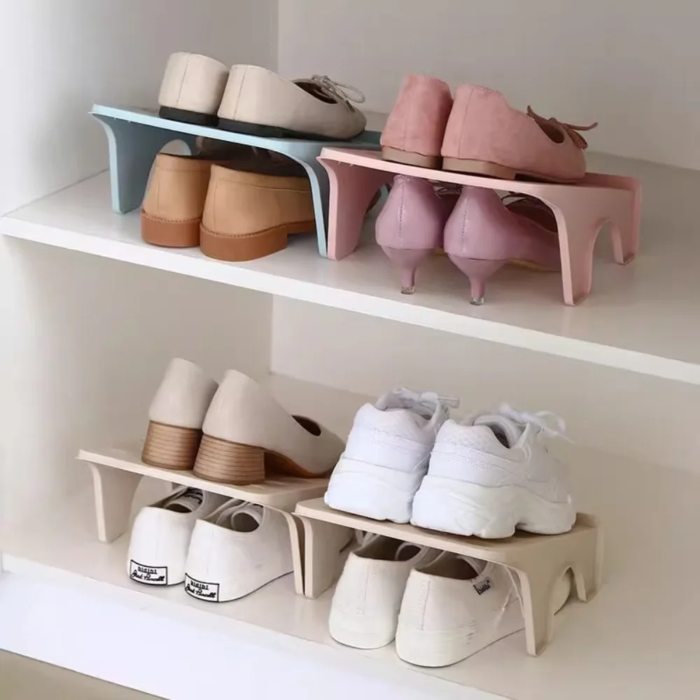 New Space Saving Shoe Holder Shelf Multifunctional Home Storage Shoe Storage Rack Double Shelf Shoe Rack Household Organization