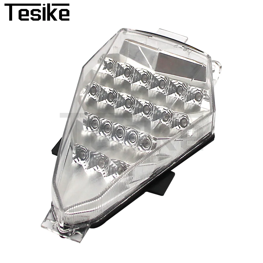 Motorcycle LED Taillight Rear Brake Turn Signal Integrated Tail Light For Yamaha YZFR6 YZF-R6 2008-2016