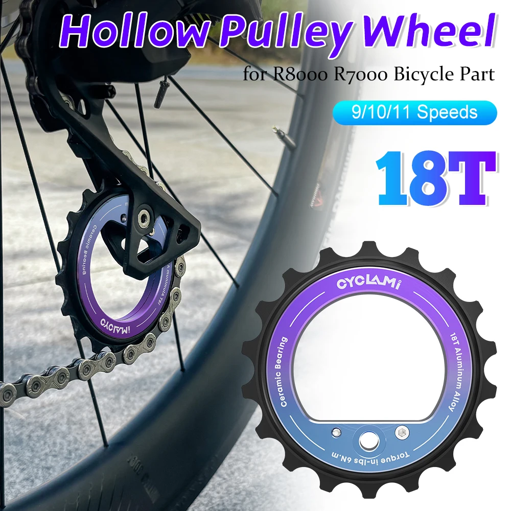 

18T Bicycle Jockey Wheel 9/10/11 Speeds Rear Derailleur Ceramic Pulley Bike Guide for Shimano R8000 R7000 MTB Road Bicycle Part