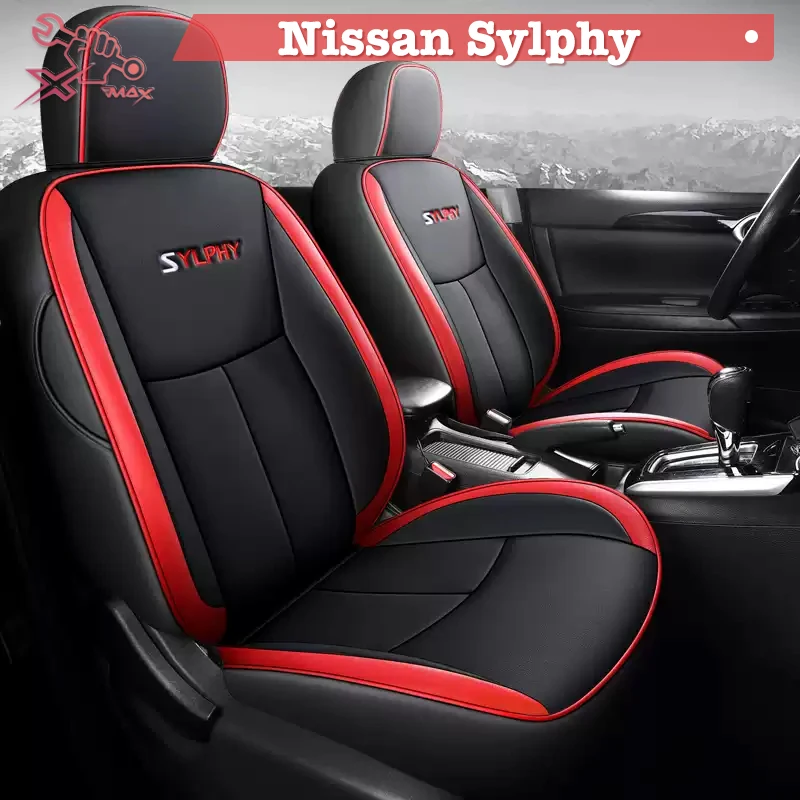 

Для Nissan Sylphy 2012-2022 чехол на автомобильное сиденье с левым приводом, индивидуальный чехол на сиденье, всесезонные полностью окруженные подушки сиденья