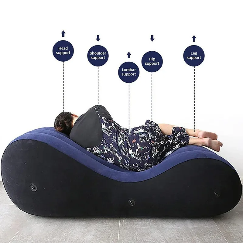 Sex Bed Inflatable Cushion Chair Sofa Multi-purpose Bondage Sex Furniture With Handcuffs Ankle Restraints Erotic SM Sex Toy