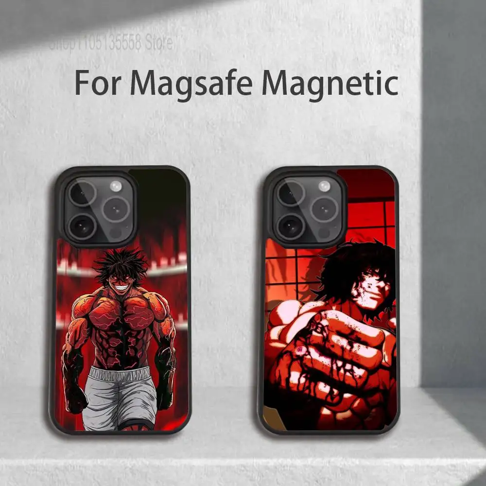 K-Kengan A-Ashura telefoonhoesje voor iPhone 17,16,15,14,13,12,11,Pro,Max,Plus,Mini,SE4,E magnetisch Magsafe draadloos opladen