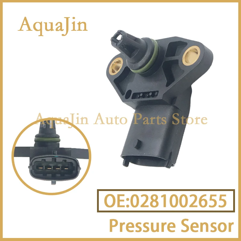 

0281002655 Air intake Manifold Absolute MAP Boost Pressure Sensor For Man Lion S TGA TGL TGX TGS TGM Diesel 1697325 51274210216