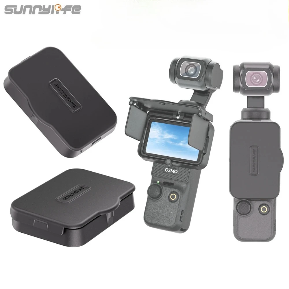 �y�Z�[�����zSunnylife DJI OSMO Pocket 4P 4 3�p�X�N���[���t�[�h�ADJI Pocket 4 3�p�����Y�t�[�h�J�o�[�A�܂肽���ݎ��W���o���X�N���[���ی�T���V�F�[�h