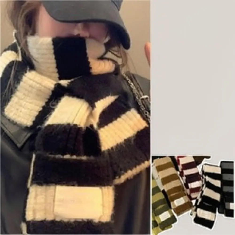 Knitted False Collar Neck Warmer Unisex Winter Thermal Scarf Comfortable Elastic Dickey For Daily Commute Versatile Styling
