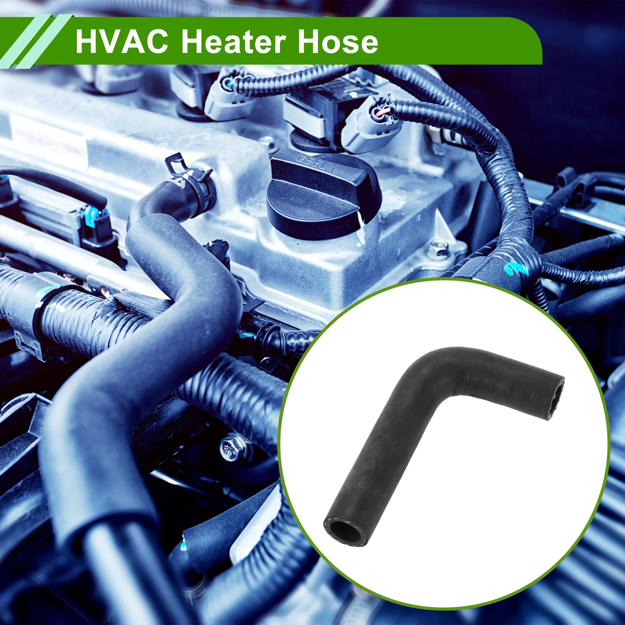 

UXCELL Шланг отопителя HVAC для Toyota Camry 2,2 л 1992-1996 гг. No 1626174010 Резина Черный 1 шт.
