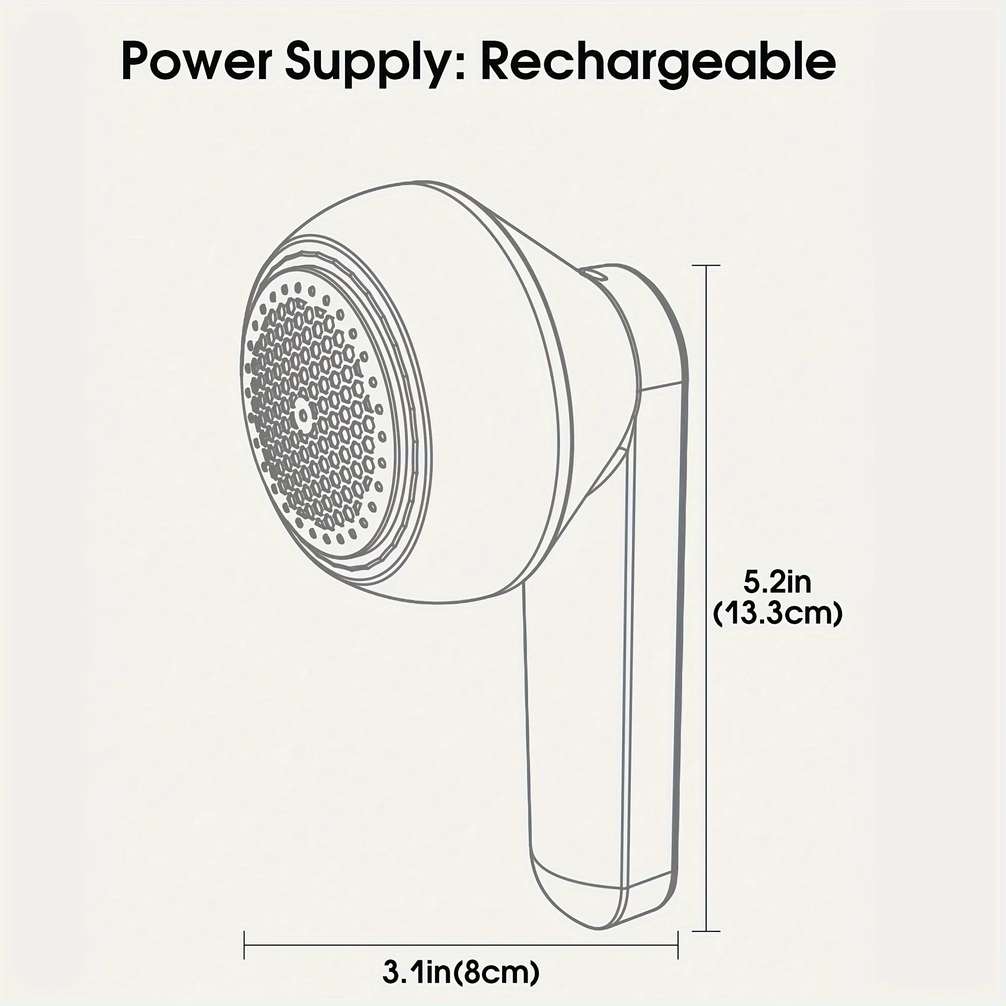 1PC USB Fabric Shaver - Remove Lint Pills from Clothes Carpet - Portable Lithium Battery for Home Travel