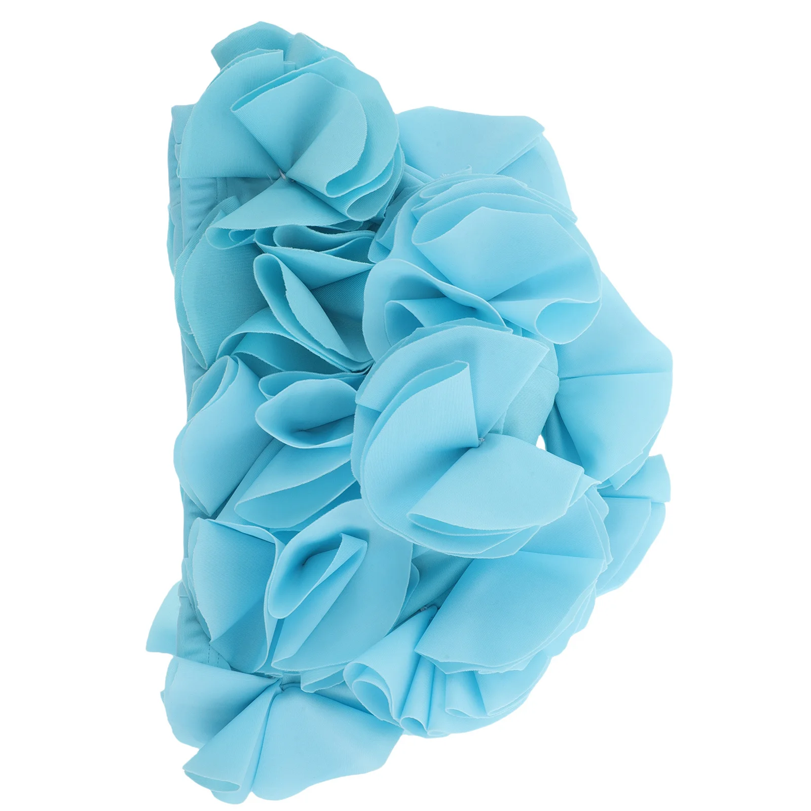 

Водонепроницаемая шапочка для плавания с цветочным принтом и 3D лепестками, женская износостойкая шапочка для купания с длинными волосами для бассейна и пляжа, женская шапочка для купания