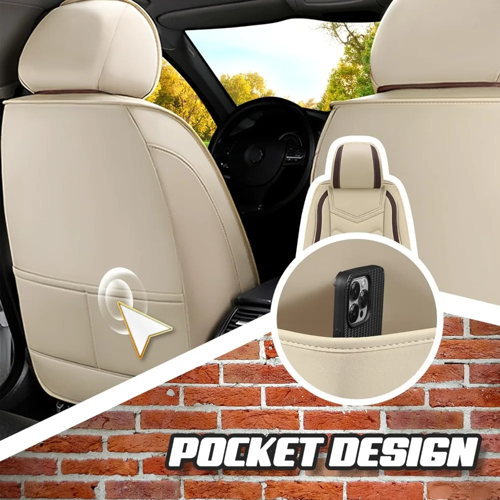 

Car Seat Covers for Buick Enclave 2008-2025, Premium Nappa Leather Car Seat Cover, Stylish Sport Seat Covers