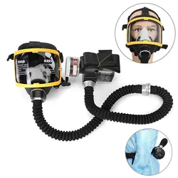 Respiratore protettivo elettrico a flusso costante fornito con sistema d'aria maschera antigas fornitura di sicurezza sul posto di lavoro respiratore a maschera antigas integrale