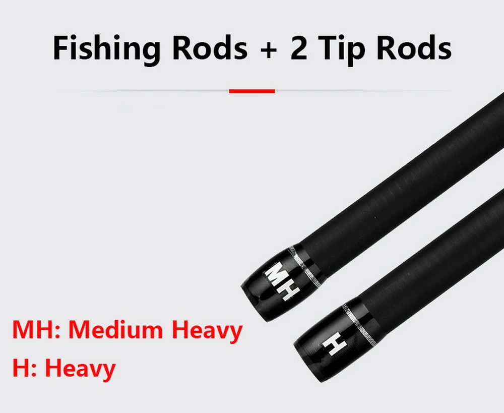 MH H 2 Rod Tips,Super Hard Carbon Fiber Lure Rod,2.7m 3m,Spinning / Casting,Distance Throwing,Carp Trout Predator Fishing Rod
