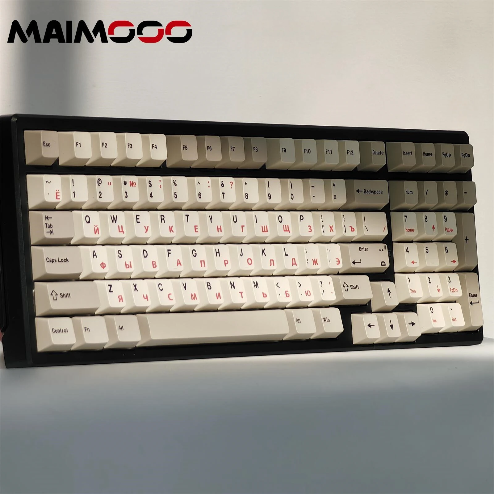 Imagem -05 - Keycaps Russos para Teclado Mecânico Keycaps Keycaps Sublimação de Tintura Branco Mda Perfil Cereja Pbt ru mx Switch Jogos Tampa do Teclado