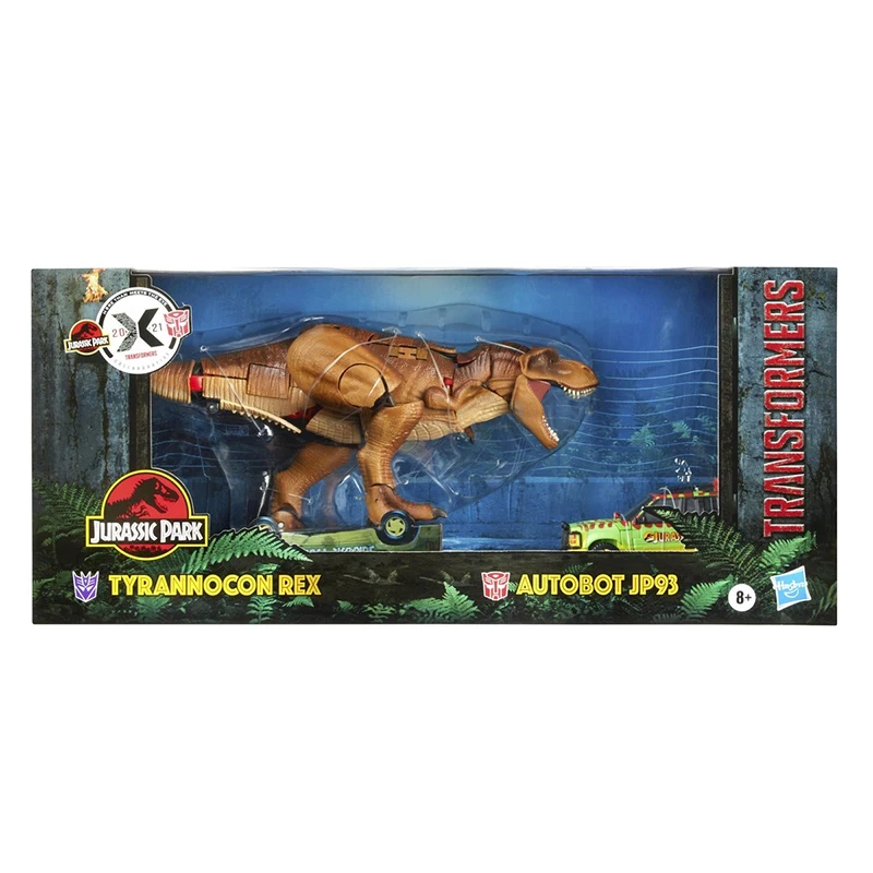 Hasbro Transformers Generations Collaborative: Jurassic Park Mash-Up Tyrannocon Rex & Autobot JP93 Action Figures Gift F0632