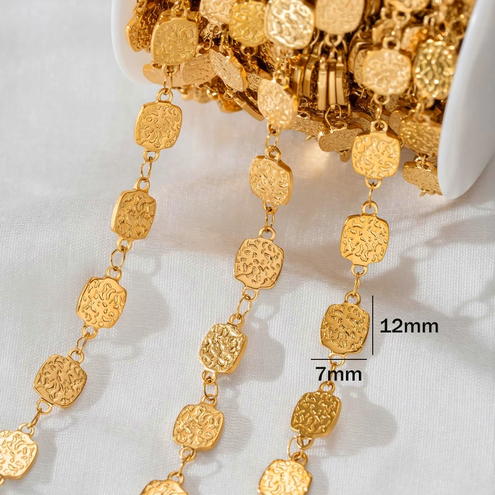 0,5m 1m Edelstahl PVD 18K Gliederketten für DIY-Halsketten, Armbänder, Schmuckherstellung, Großhandel, Ketten für Handarbeiten – Detail 6