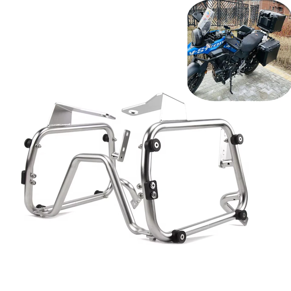 For SUZUKI V-strom 250 Motorcycle Panniers Rack DL250 Stainless Steel Saddle Bags Steady,side Frame and Side Box Fixing Bracket