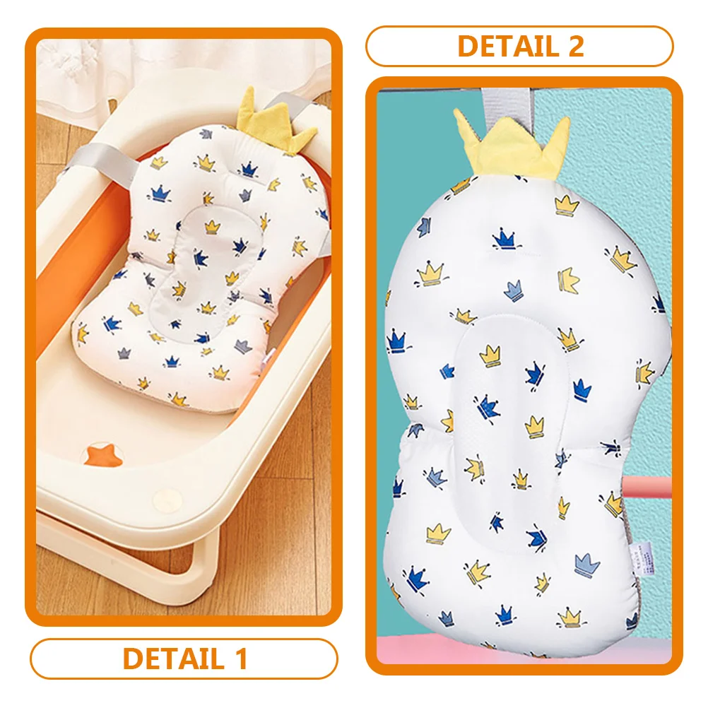 

Baby Bath Cushion Honeycomb Mesh Cloth Inflatable Tub Pad for Newborn Toddler Bathtub Sink Summer Bathing Support Durable