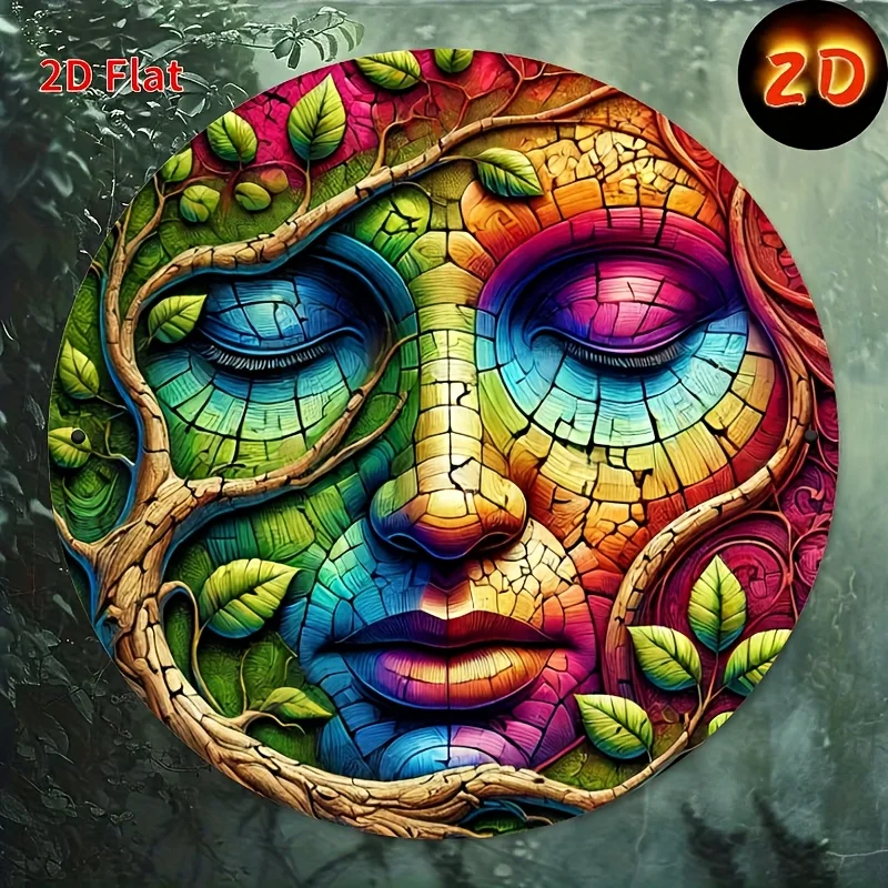 2D Flat Printing, 1pc, Classic Style 8x8 Inches, 